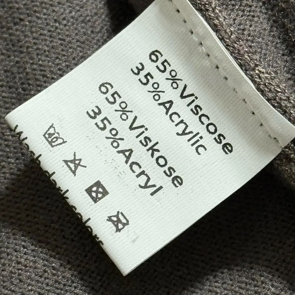 GRACE KARIN size XL brown open front button up soft knit cardigan long sleeve - Picture 10 of 12